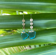 Load image into Gallery viewer, Hobcaw Blue “Sea Glass” Sequin Earrings
